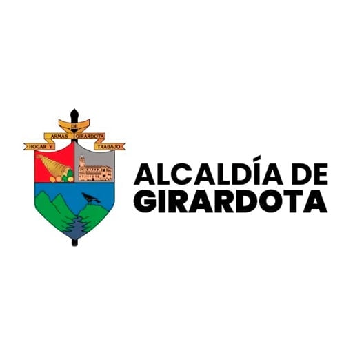 Official coat of arms and logo of Alcaldia de Girardota with shield emblem and text